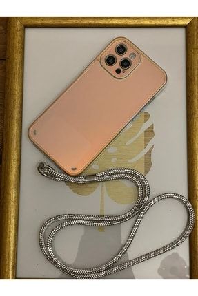 Iphone 12 Pro Max Swarovski Taşlı Boyun Askılı Ve Hologramlı Telefon Kılıfı boyunaskıhologram6