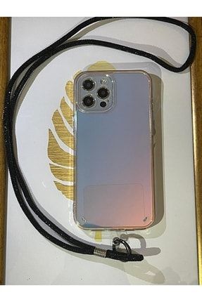Iphone 7 Plus Swarovski Taşlı Boyun Askılı Ve Hologramlı Telefon Kılıfı boyunaskıhologram11