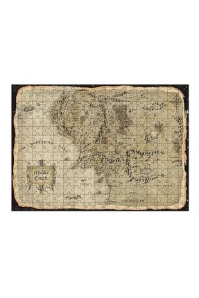 Ahşap Mdf Puzzle Yapboz Orta Dünya Haritası - Yüzüklerin Efendisi 255 Parça 35*50 Cm TYC00426903312