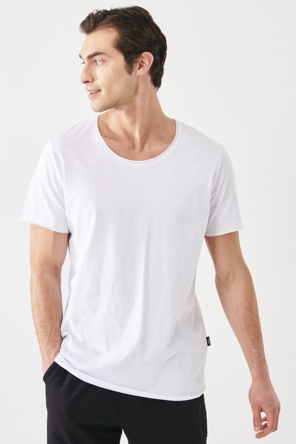 Boat neck on sale t shirt mens