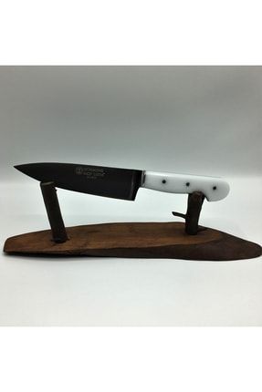 Küçük Boy Beyaz Renkli Pleksi Saplı Şef Bıçağı P000000425