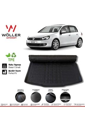 Volkswagen Golf 6 Bagaj Havuzu 2008 2012 Arası 3d Ultraflex Esnek wöllerultraflex105