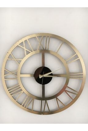 Dekoratif Ayna Pleksi Duvar Saati ( 60cm-gold ) Wall Clock pnr.shm.birinci.sınıf.duvrsaati73