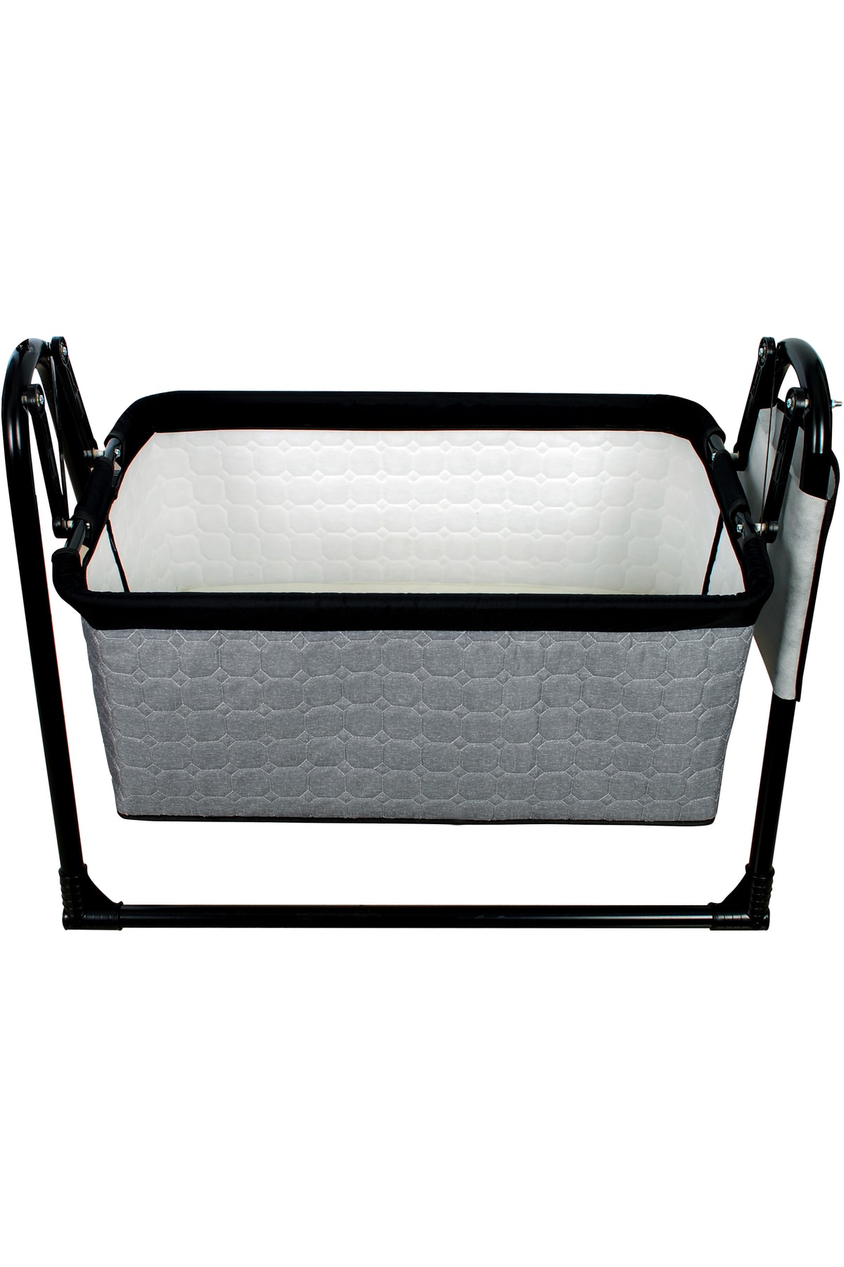 Aluç Bebe Btrend Anne Yanı Sepet Beşik Derin Ve Sabitlenme Özellikli Cepli Beşik-gri fotoğrafı 3 (önizleme)