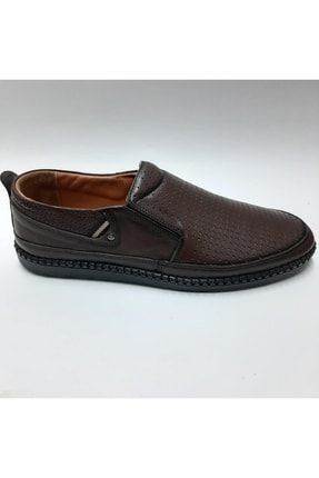 Özel Hakiki Deri Kahverengi Yazlık Erkek Ayakkabı C-72114065