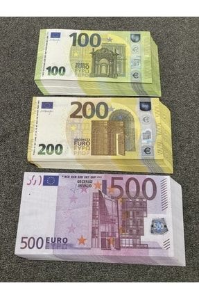 150 Adet Karışık Euro 100-200-500 Euro Geçersiz Eğlence Oyun Şaka Düğün Parası 150 ADET EURO
