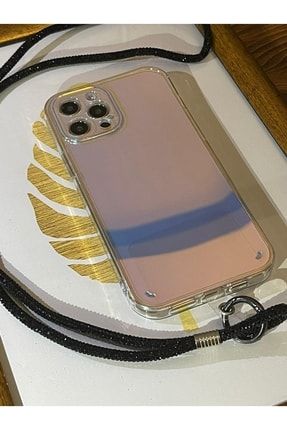 Iphone 11 Pro Swarovski Taşlı Boyun Askılı Ve Hologramlı Telefon Kılıfı boyunaskıhologram2