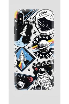 Iphone Xs Max Kılıf Space Astronot Baskılı Lansman Silikon Kılıf Kapak Ba-XsMax-Lans-Baskı-28
