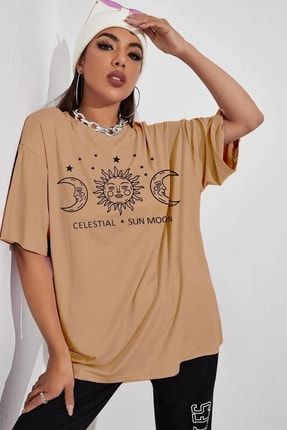Vizon Ay Ve Güneş Baskılı T-shirt TSH-3HİLAL