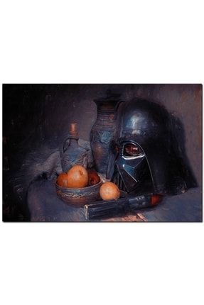 Darth Vader Kaskı Işın Kılıcı Ve Meyveler (50x70 Cm Boyut) Yatay17140-50 x 70