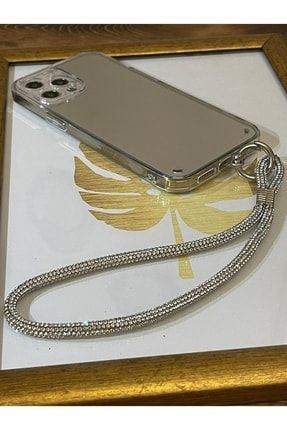Iphone 12 Pro Max Swarovski Taşlı Bilek Boy Askı Ve Aynalı Telefon Kılıfı bilekboyaskıaynalıkılıf04