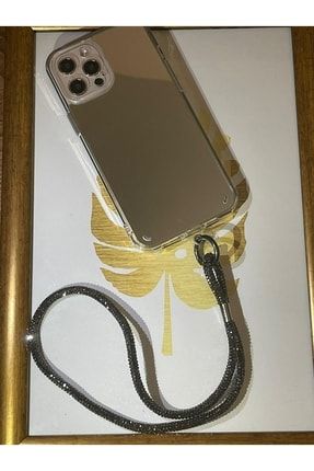 Iphone 13 Swarovski Taşlı Bilek Boy Askı Ve Aynalı Telefon Kılıfı bilekboyaskıaynalıkılıf05