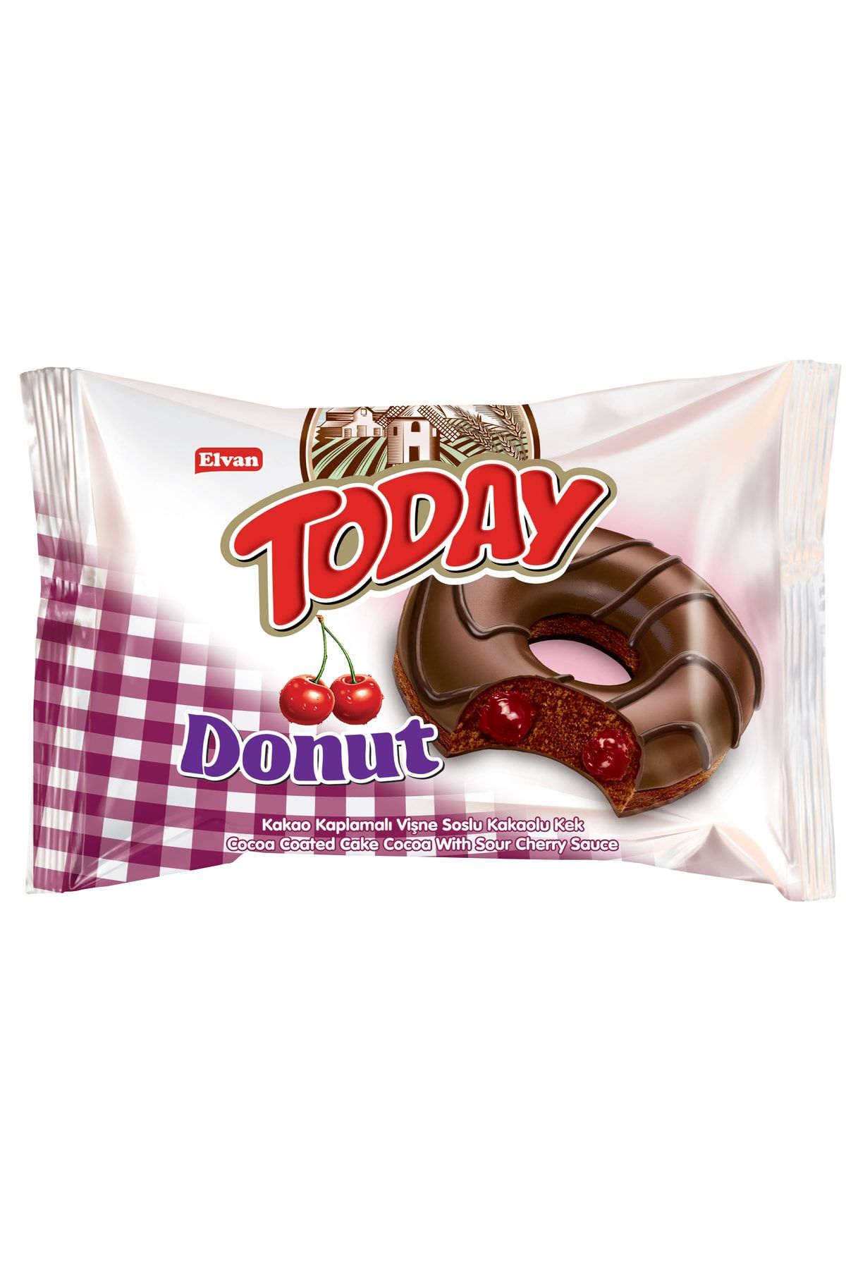 Elvan Today Donut Kek Vişneli 35Gr. 1 Adet