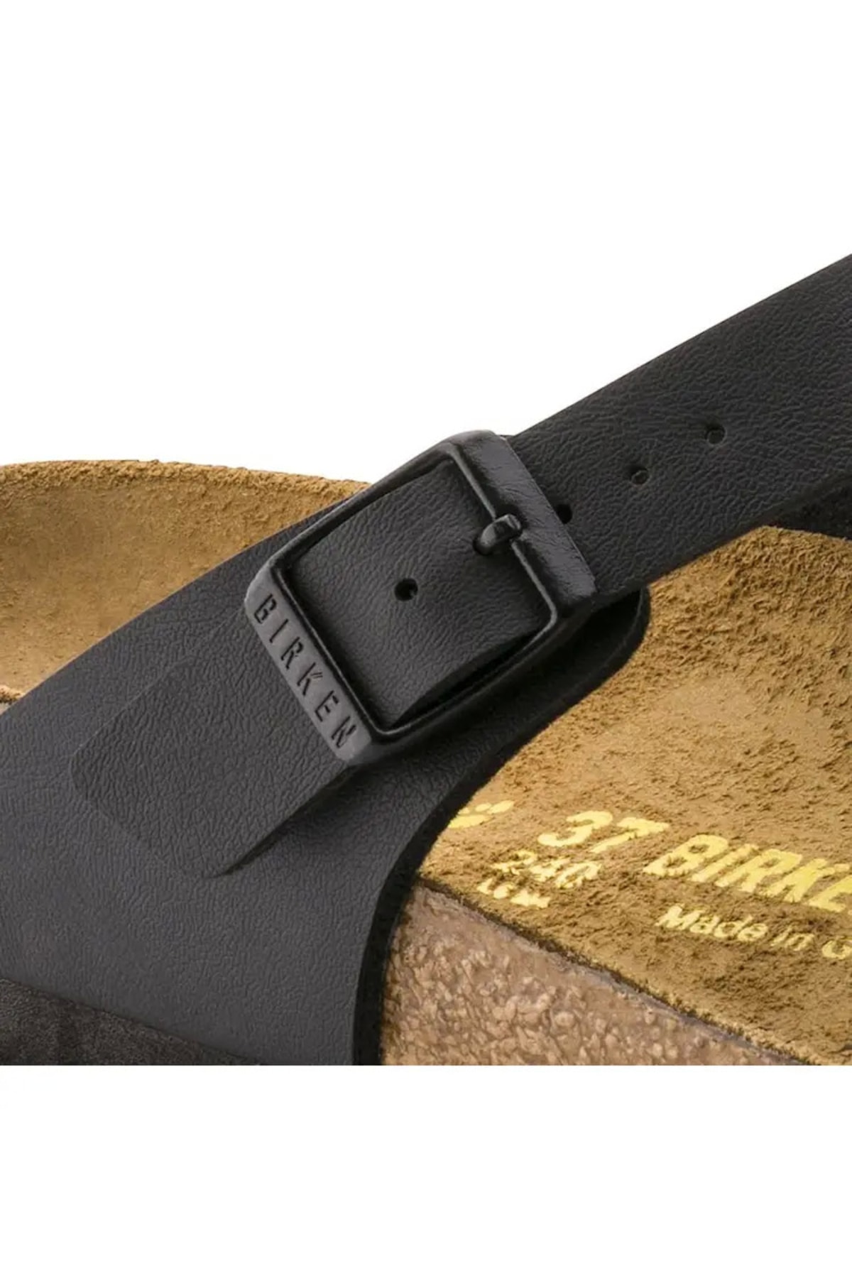 دمپایی بیرکن استاک زنانه چرم مصنوعی مشکی اسپرت راسته      کژوال/روزمره | Birkenstock 43693 DE - تصویر 3