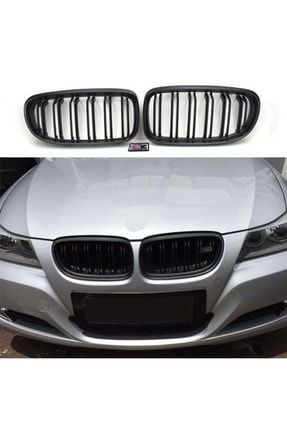 Bmw 3 Serisi E90 2008-2011 Uyumlu M3 Böbrek (çift Çizgi Panjur) Piano Black 19602678