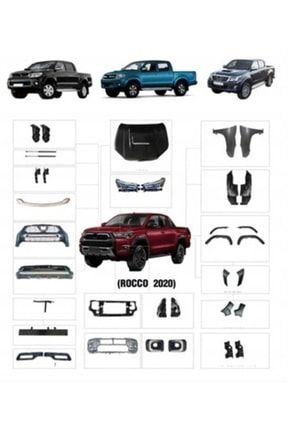 Toyota Hilux Vigo(2004-2015) 2021 Rocco Body Kit - Full Set 19602669