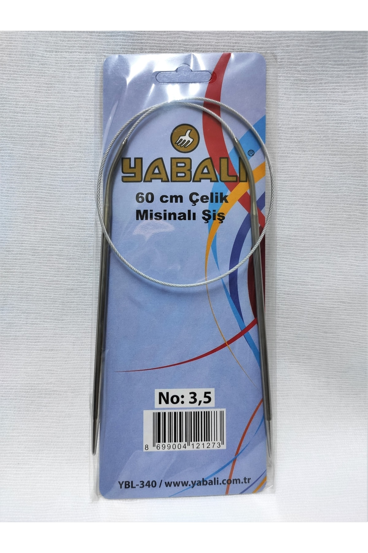 Yabalı 60 Cm Steel Mixed Titanium Mesh Skewer No: 3.5