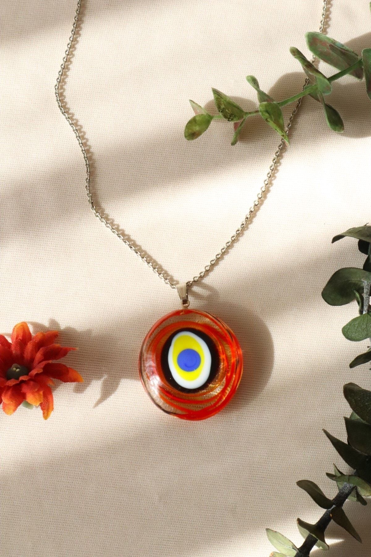 Evil eye glass pendant 2025