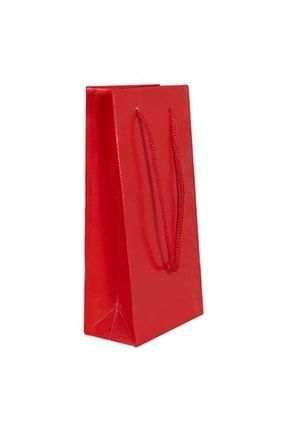 Sima Gift Kırmızı Minik Hediyelik Lüks Karton Çanta 11cm X 16 Cm 5' Li simakırmızı