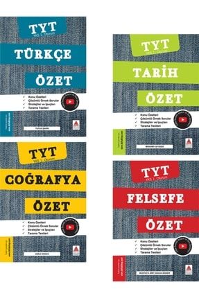 Tyt Türkçe Tarih Coğrafya Felsefe Özet Seti 4 Kitap DKYTYTTTCFÖ