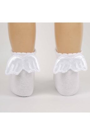 Melek Kanatlı Bebek Kız Soket Çorap K22051