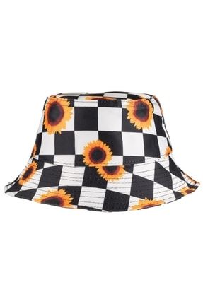 Yazlık Şapka Bucket Hat Dama Papatya Y8073-03