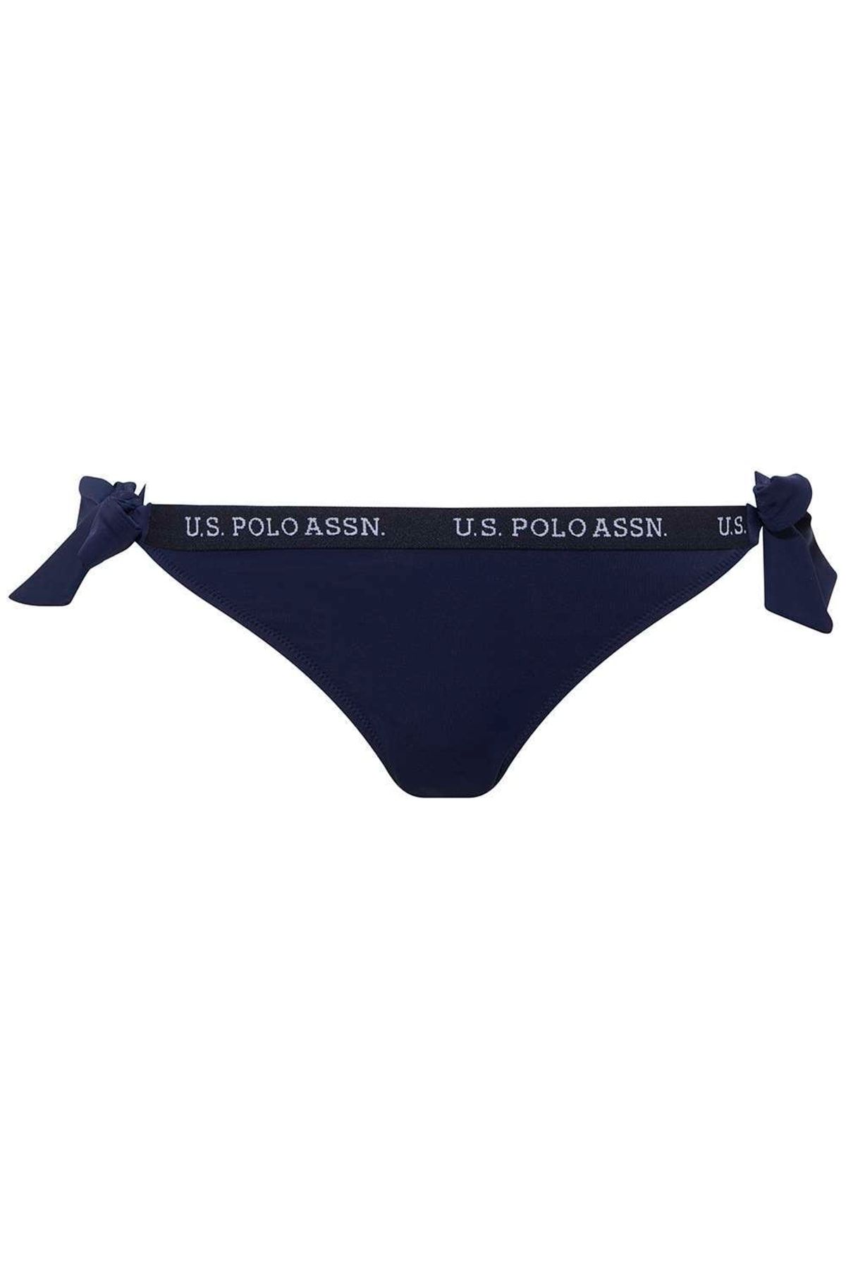 U.S. Polo Assn.-Women's Navy Blue Thick String Bikini Bottom 3