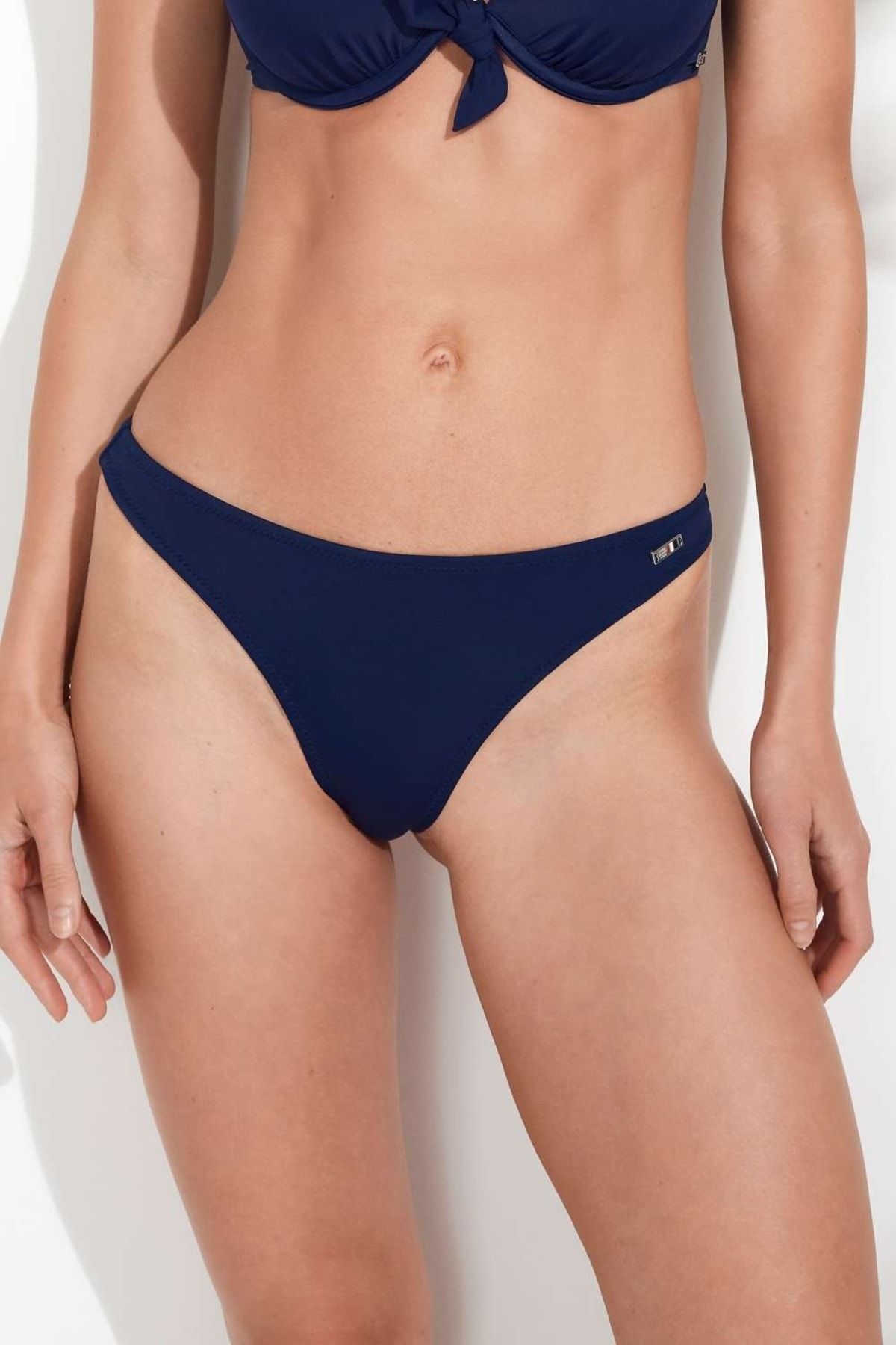 U.S. Polo Assn. Women s Navy Blue String Bikini Bottom Trendyol