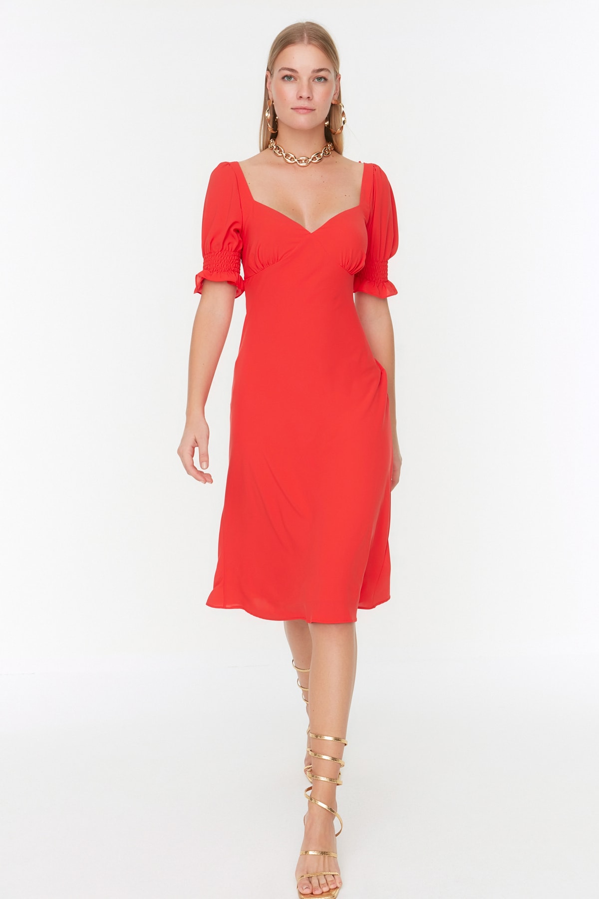 Trendyol Collection Kleid Rot Shift Fast ausverkauft