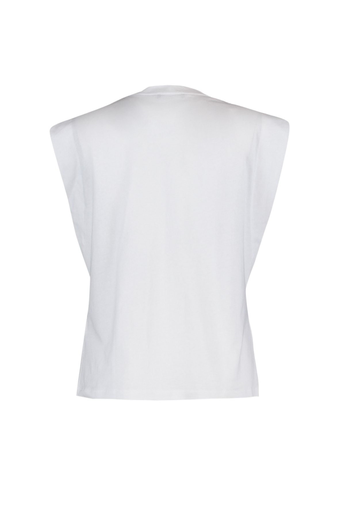 Trendyol Collection-Weißes Basic-Fahrrad-T-Shirt aus 100 % Baumwolle – Watte-Look – TWOSS20TS0021 18