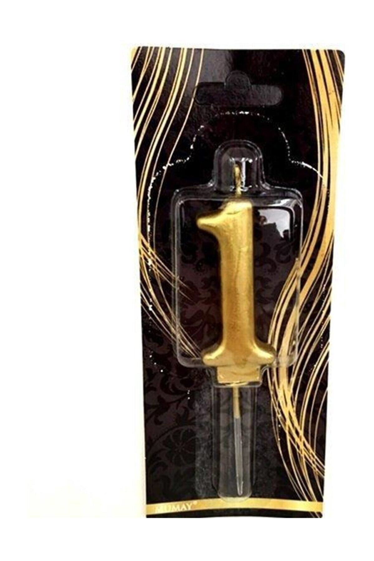 DÜVENCİ TİCARET 1 Yaş Gold Rakam Mum M174
