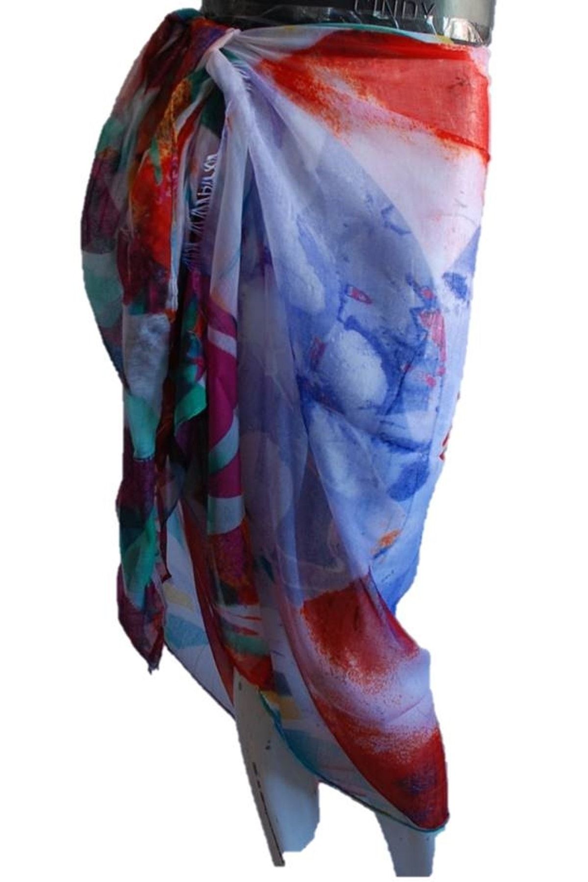 chacklin-Violet M4 Patterned Pareo/sarong (110 X180 Cm) 2