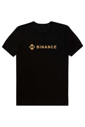 Unisex Binance Logo Baskılı 1. Kalite Pamuk T-shirt siamode00127