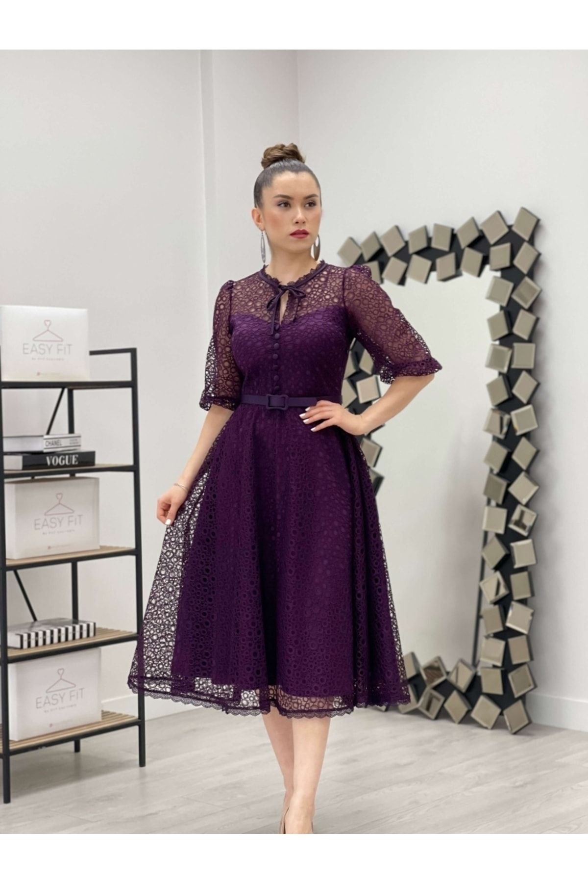 Cocktail cheap dress violet