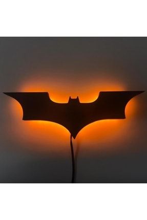 Batman Duvar Aydınlatma Doğal Ahşap Aplik Gece Lambası IT4623580