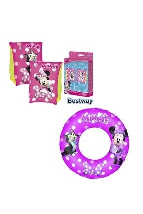 Lisanslı Disney Minnie Mouse Kolluk Ve Simit Set- Bestway 91038-91040 minnik