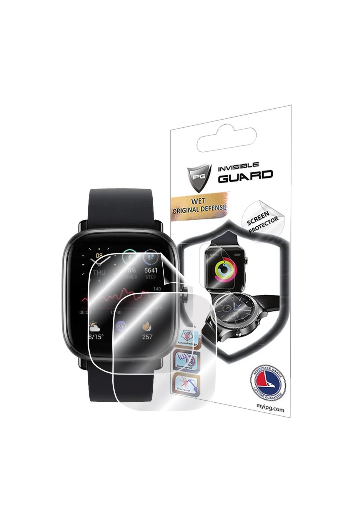 Hydrogel Screen Protector Compatible with Amazfit Gts 2 Mini Smart Watch (2PCS)
