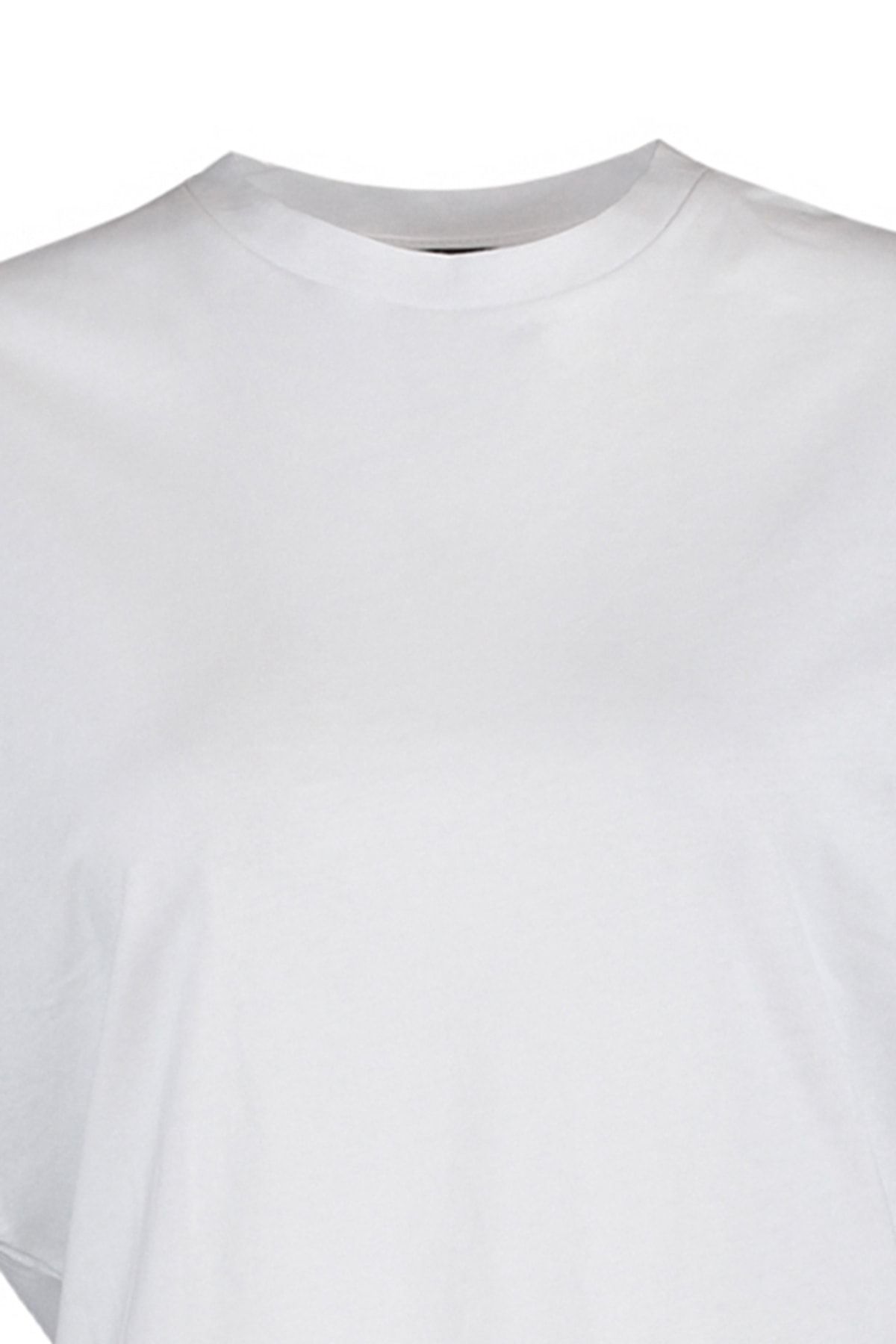 Trendyol Collection-Weißes Basic-Fahrrad-T-Shirt aus 100 % Baumwolle – Watte-Look – TWOSS20TS0021 17