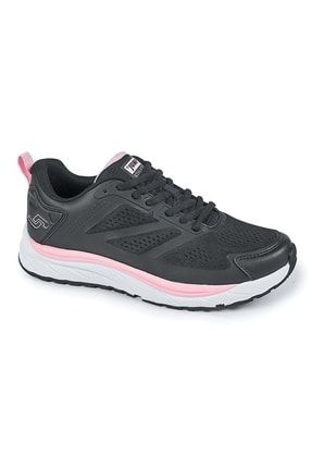 27355 Kadın Siyah Comfort Taban Bağcıklı Yürüyüş Spor Ayakkabısı ANIL AYAKKABI Jump 27355