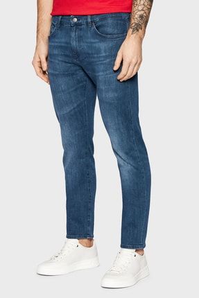 Pamuklu Slim Fit Normal Bel Dar Paça Jeans Erkek Kot Pantolon 50467600 415