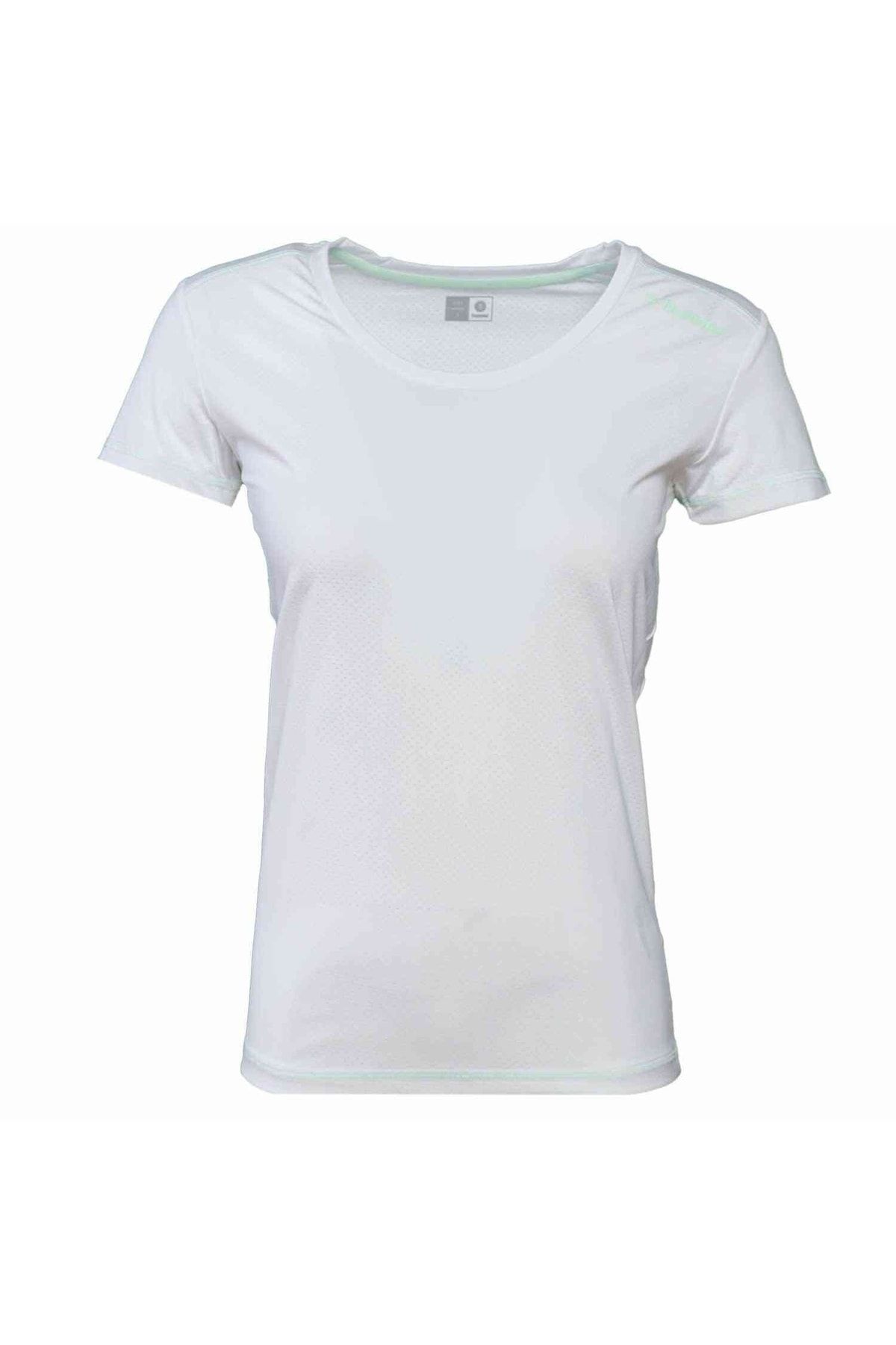 تی شرت سفید زنانه مورگانا آستین کوتاه t shirt hummel