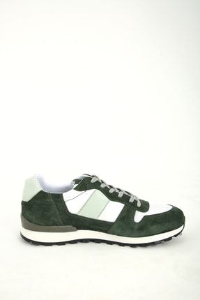 Yeşil - Erkek Süet Spor Ayakkabı TYC00429419812