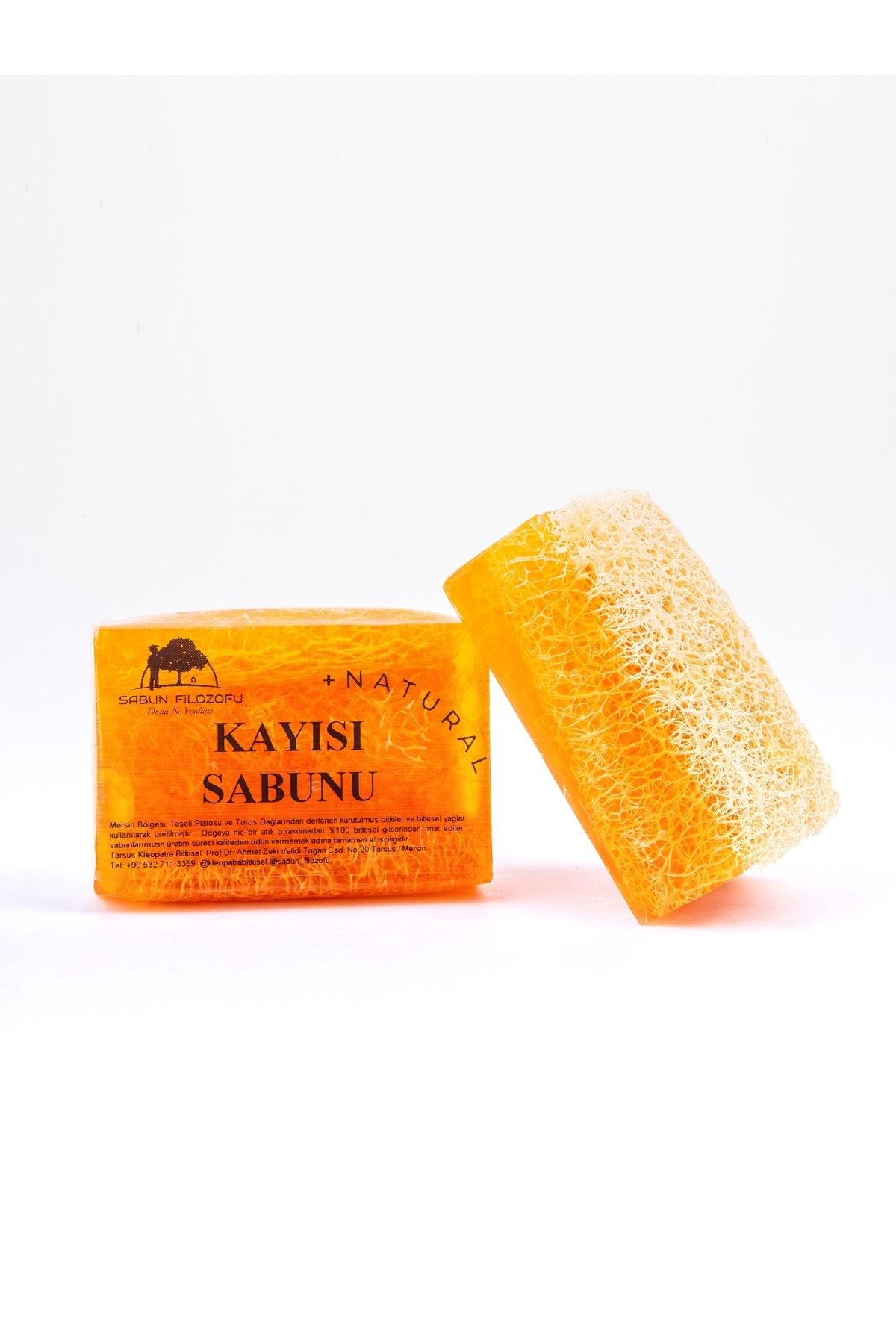 Sabun Filozofu-Apricot Soap 130gr. Extra Large Size Pumpkin with Fiber 1