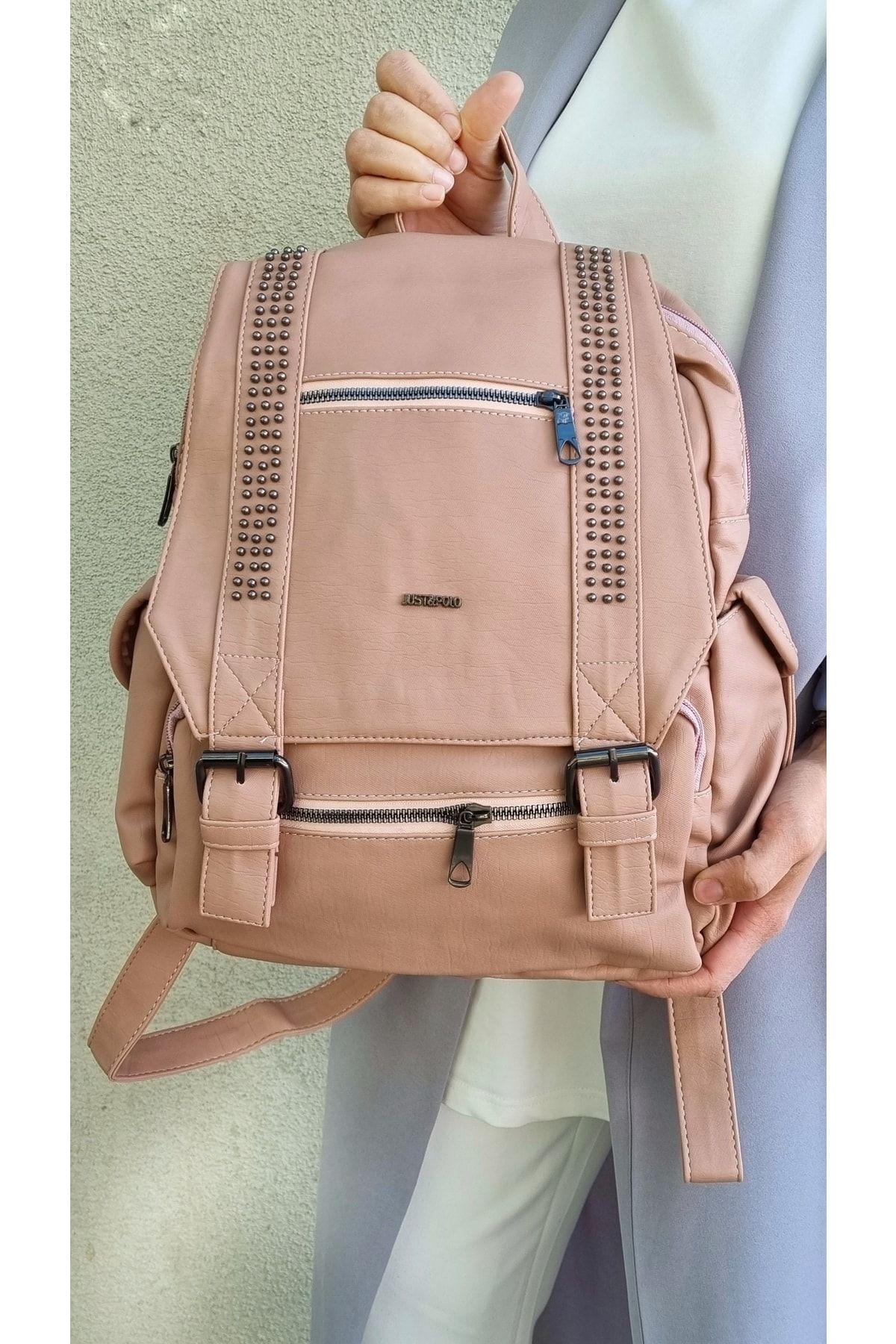Just Polo Kadın Yeşil Büyük Böy Sırt Çantası