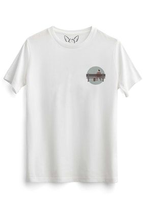 Forrest Gump Baskılı Beyaz Tshirt 10942