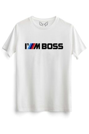 Bmw Baskılı Beyaz Tshirt 10696