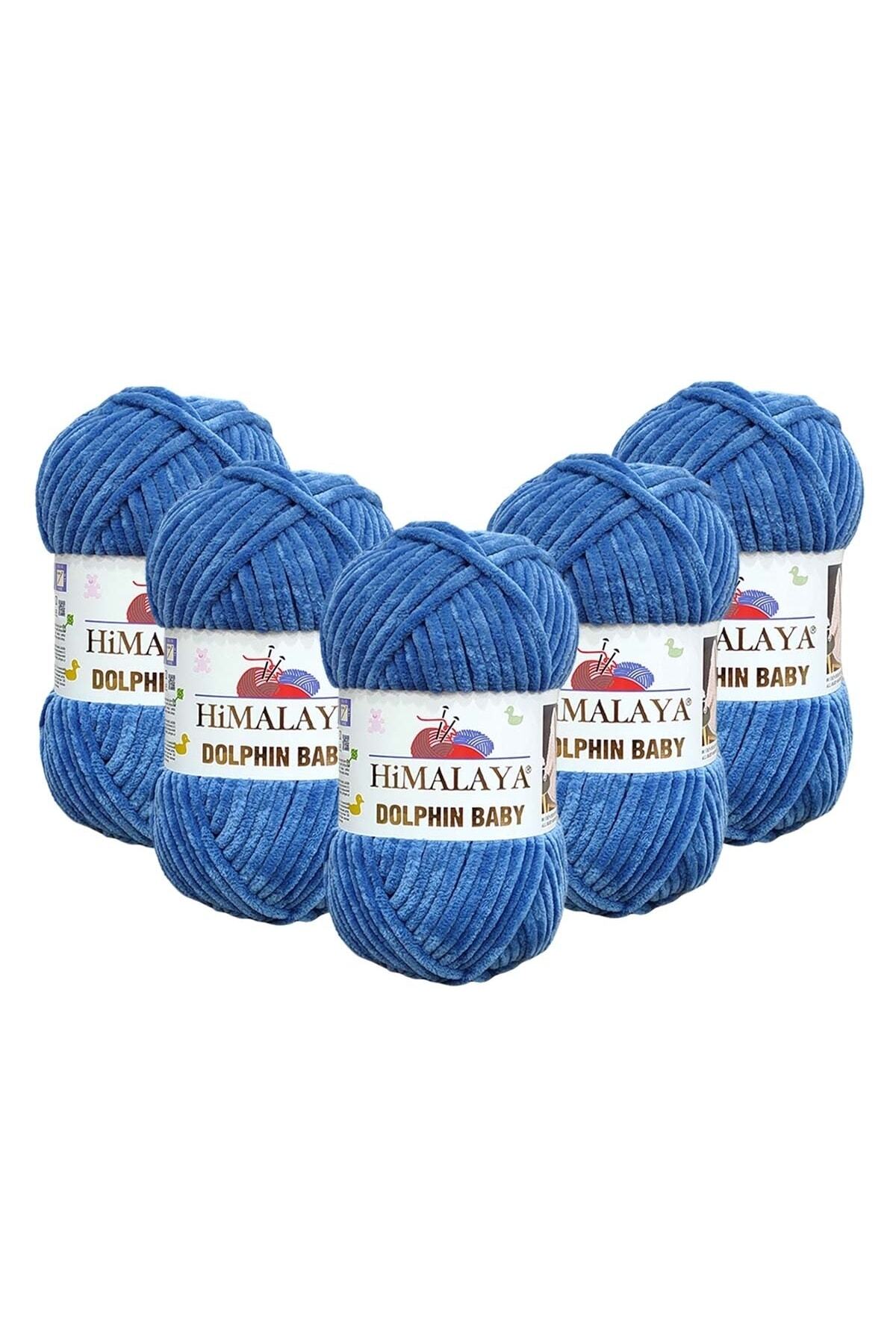 Dolphin Baby Velvet Rope 5-Pack - 80344 Indigo Blue - 100 Gr. 120 Mt.