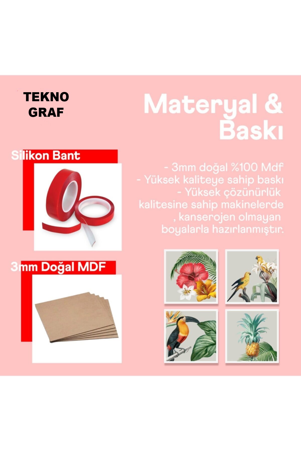 Teknograf Gökkuşağı Ve Güneş Bebek & Çocuk Odası Dekoratif Mdf Duvar Tablo Seti 3 Parça fotoğrafı 2 (önizleme)