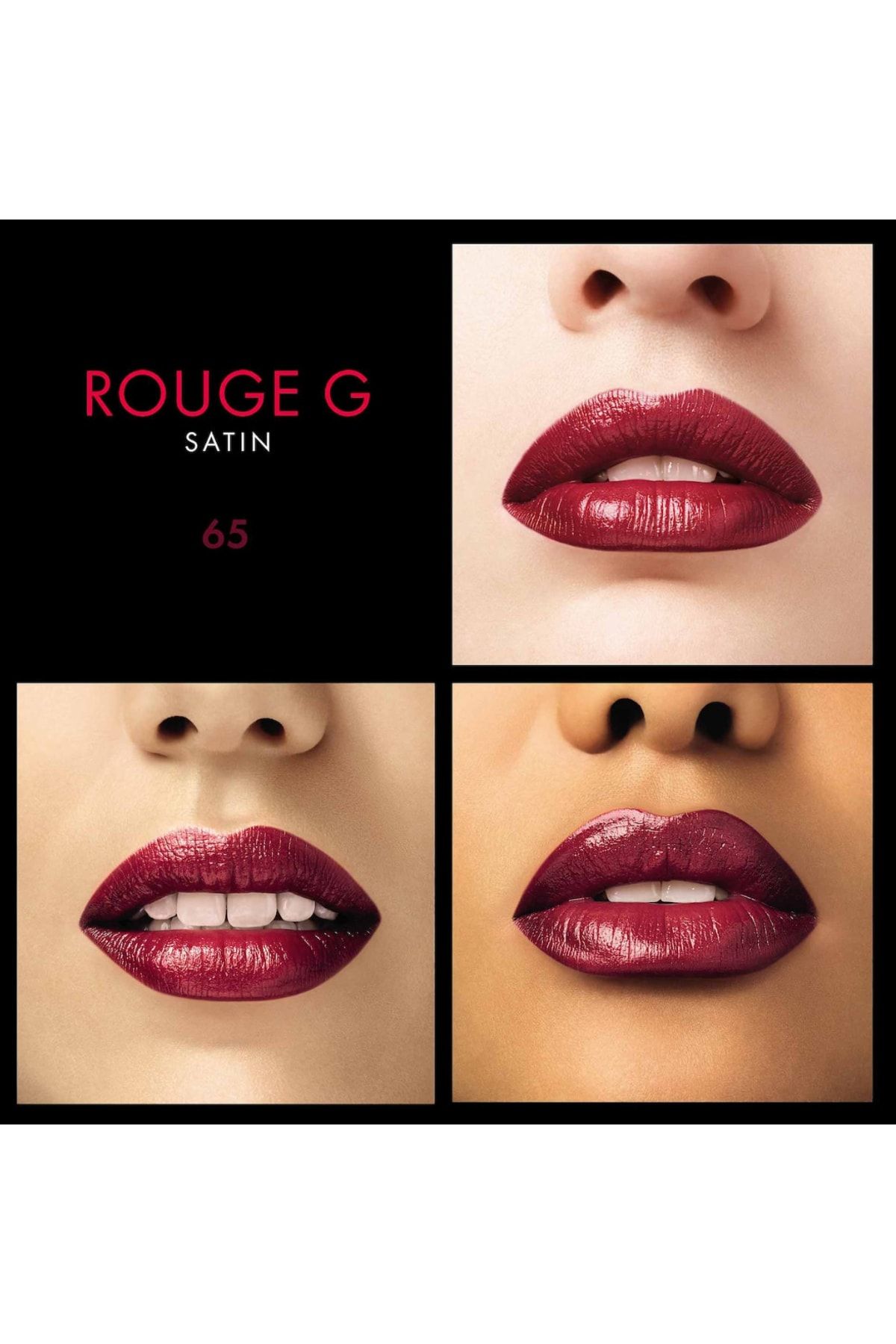 Guerlain رژ لب مات ساتنی Rouge G حجیم کننده و نرم کننده لب ها رنگ صورتی شماره 65