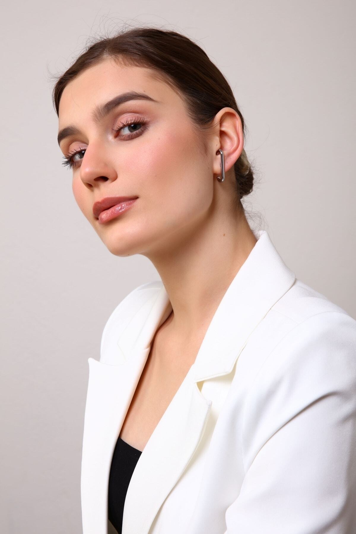Kadın Gümüş Renk Cuff 0036 6